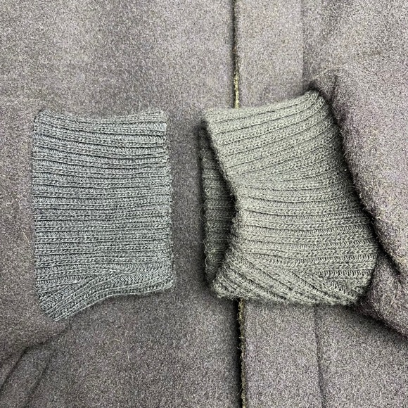 Woolrich Men Large Wool Jacket Navy Blue Plaid Lined Bomber Style Made USA - Picture 3 of 13